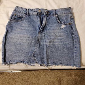 Jean mini skirt
